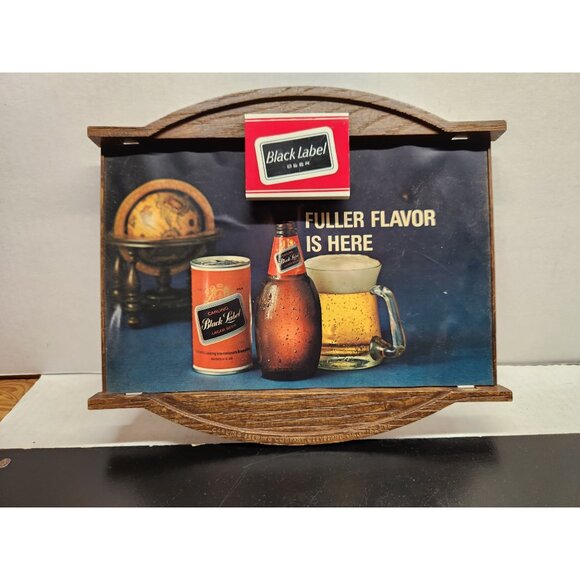 Vintage Carling Black Label Beer Plastic Wall Sign - Picture 2 of 12